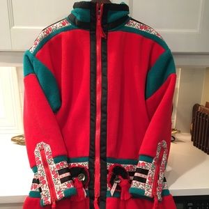 Holiday fleece coat. An Ashely Van Ethan original